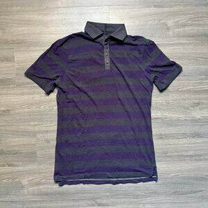 Lululemon Men's Performance Polo Shirt - Purple/Grey